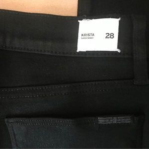 Like New! Hudson KRISTA Super skinny jeans sz 28 blk